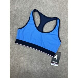 Fourlaps Circuit Sports Bra Womens Medium Cornflower Navy Crossback Racerback